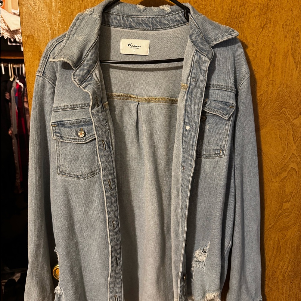 KanCan Light Blue Denim Jacket